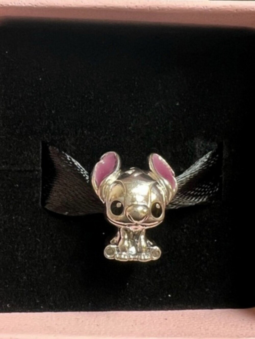 PANDORA × DISNEY LILO & STITCH SLIDE ON CHARM WITH CHARM BOX AND POUCH! - Picture 1 of 10